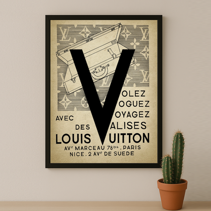 Cadre photo Louis Vuitton Volez, voyagez, voguez