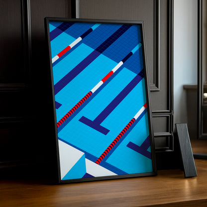 Cadre Photo Natation - Piscine