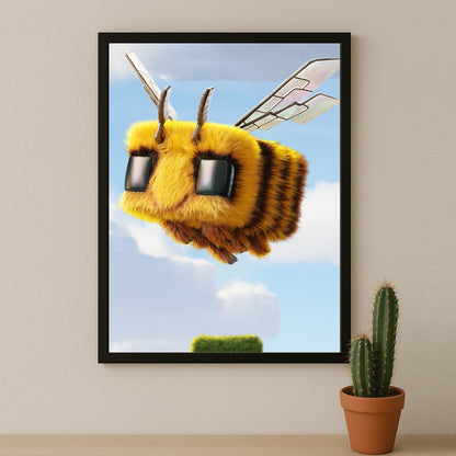 Cadre photo Minecraft - Abeille