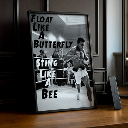 Cadre Photo Boxe - Muhammad Ali "Float Like a Butterfly"