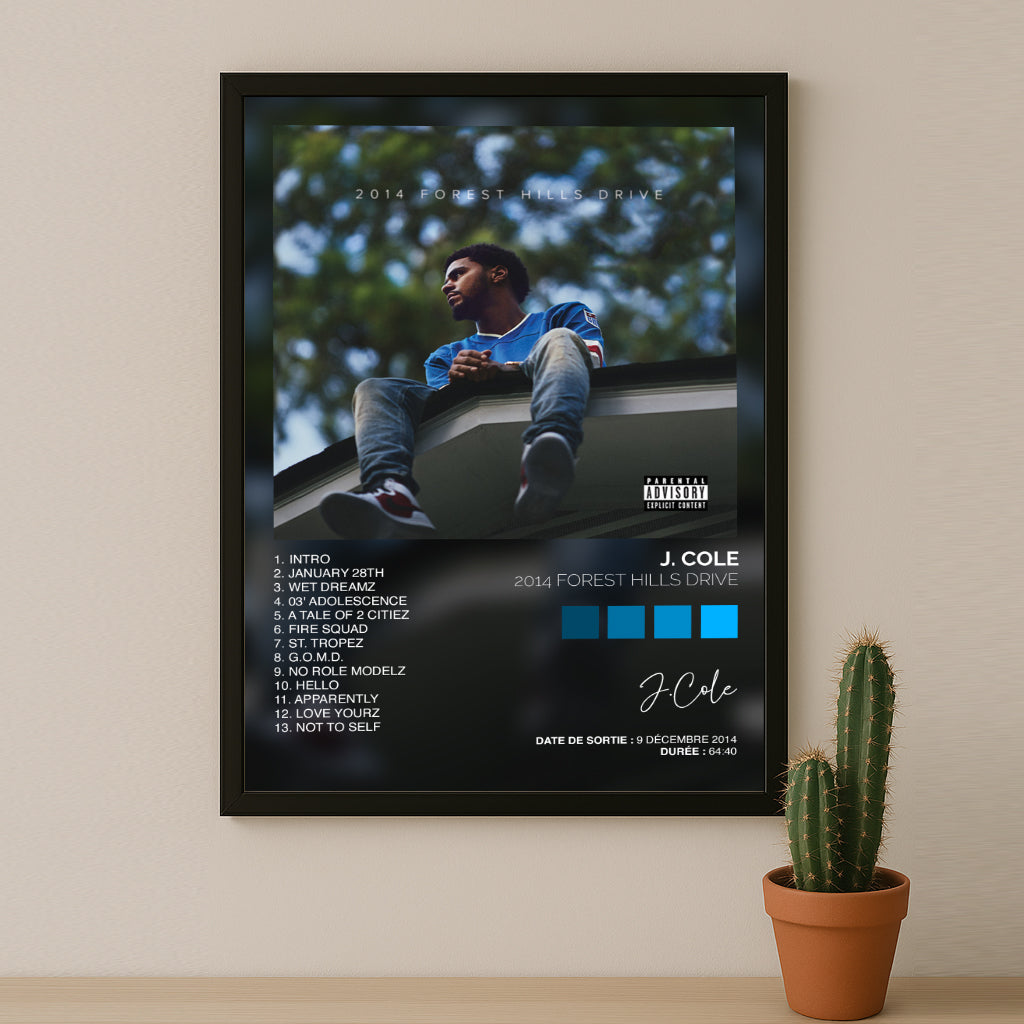 Poster J.Cole - Album 2014 Forest Hills Drive