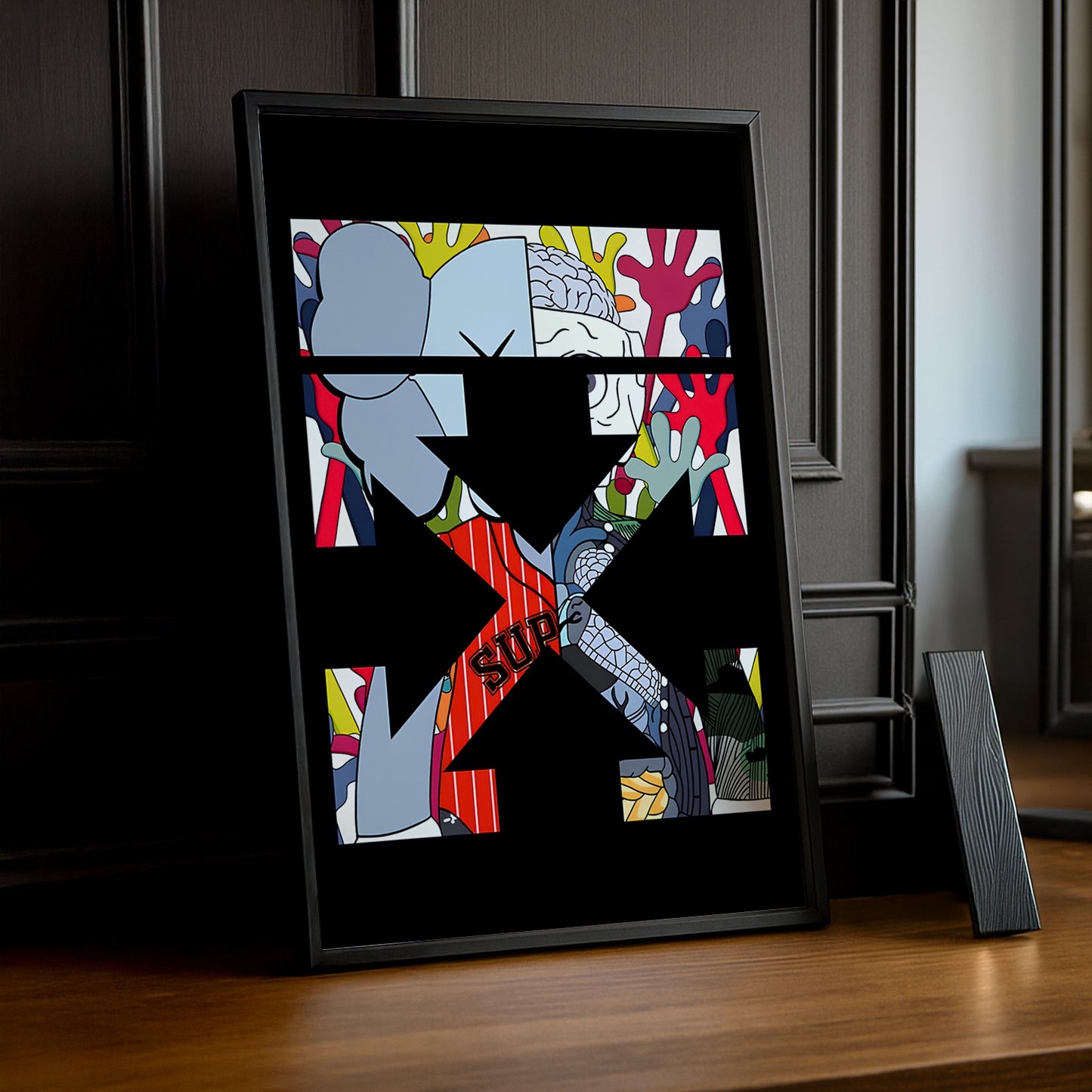 Cadre photo Off-White x Kaws