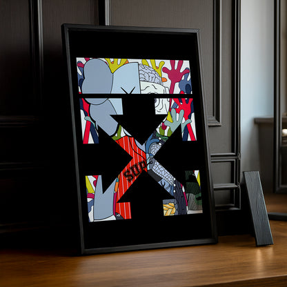 Cadre photo Off-White x Kaws