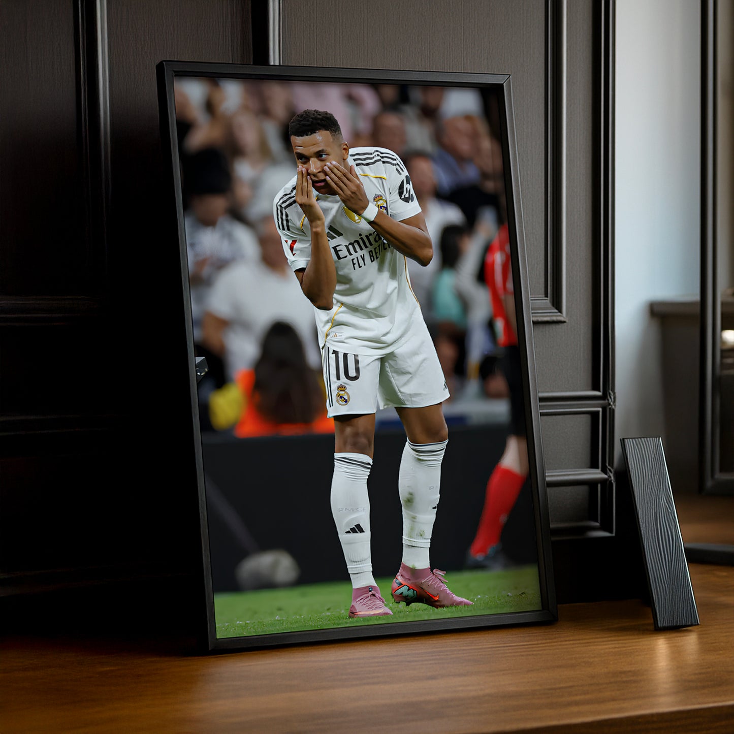 Poster encadrée Real Madrid - Kylian Mbappé Célébration