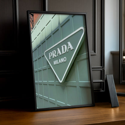 Cadre Photo Prada - Badge Vert