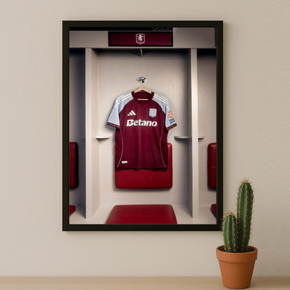 Cadre photo - Maillot Aston Villa 25-26