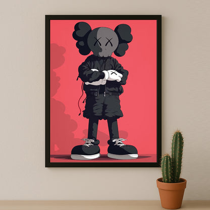 Cadre photo Kaws - Chill Attitude