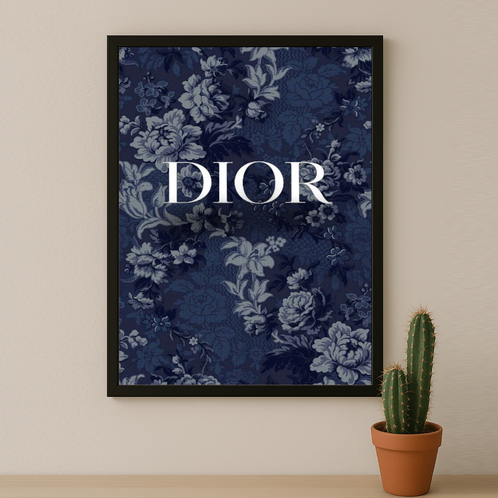 Cadre photo Dior Blue Flowers