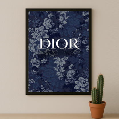 Cadre photo Dior Blue Flowers