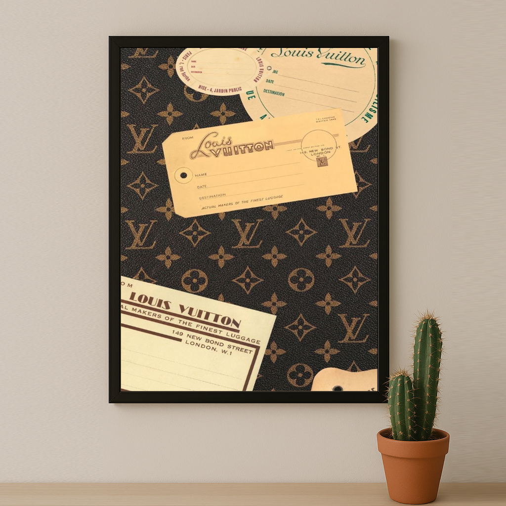 Cadre photo Louis Vuitton Valise ticket