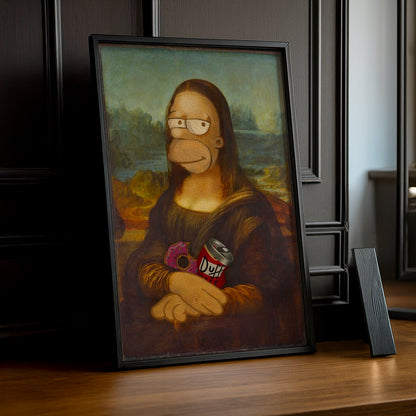 Cadre Photo Mona Lisa - Homer Simpson