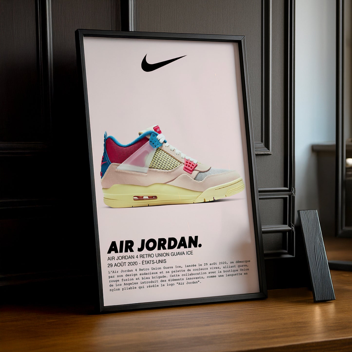 Air Jordan 4 Retro Union Guava Ice Bilderrahmen 