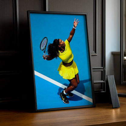 Cadre photo Tennis - Serena Williams Service