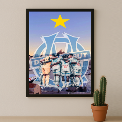 Olympique de Marseille Droit au but - Poster