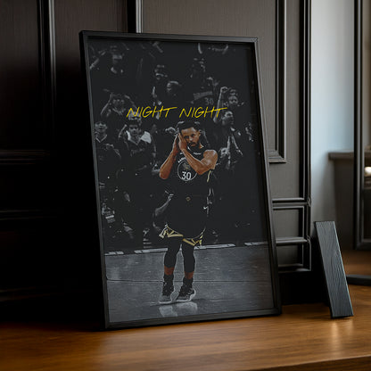 Cadre photo NBA - Stephen Curry "Night, Night"