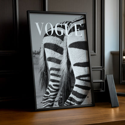 Poster Photo Vogue - Zèbre