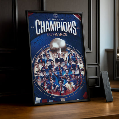 Cadre photo Paris Saint-Germain Champions de France
