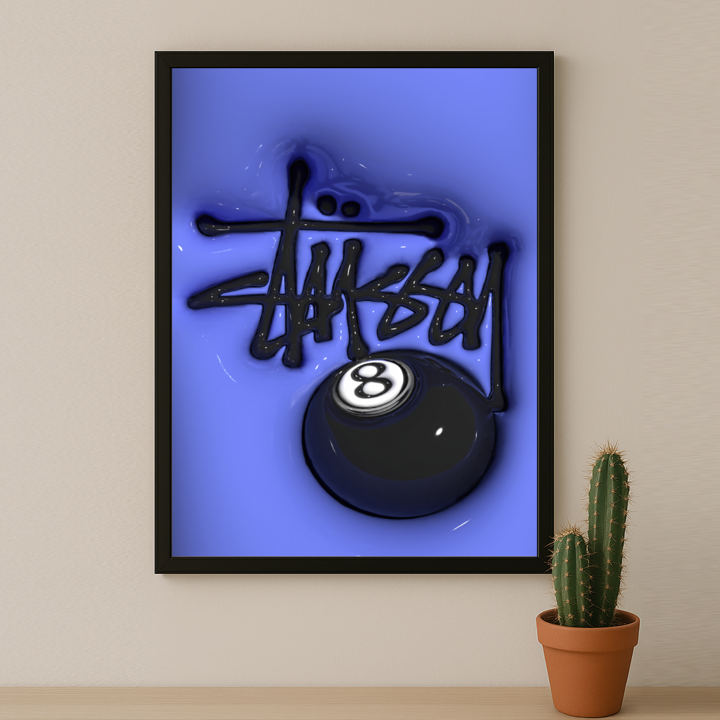 Cadre photo Stüssy - 3D Purple