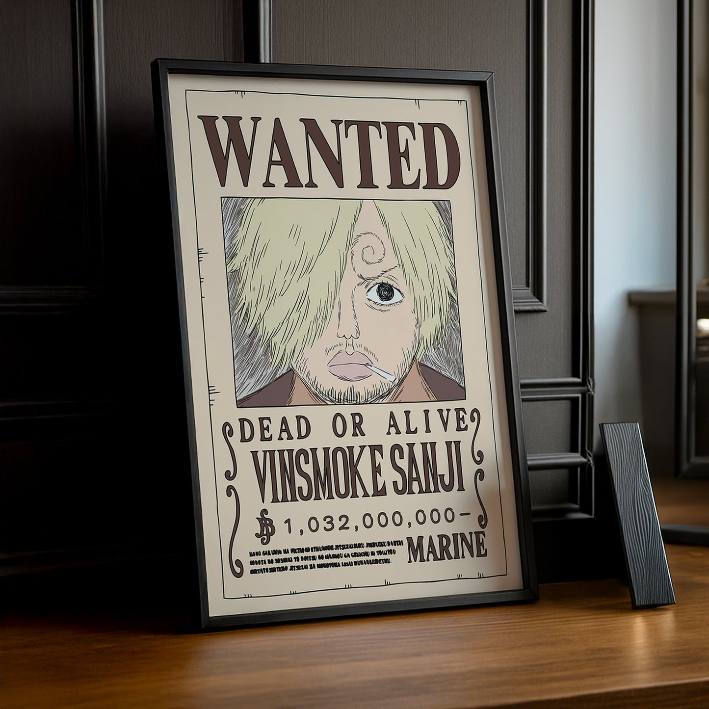 Cadre photo One Piece - Wanted Vinsmoke Sanji
