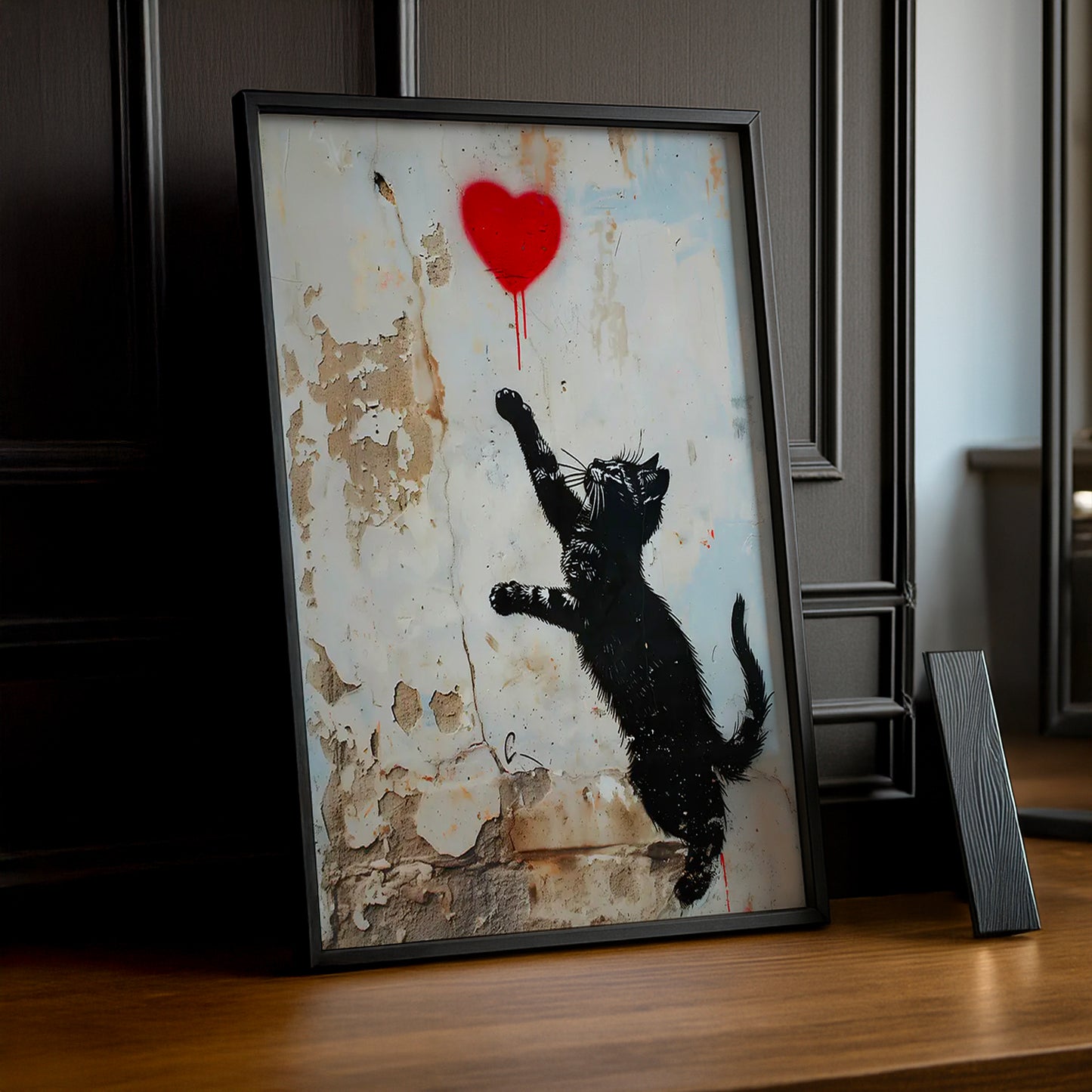 Cadre Photo Chat - Banksy