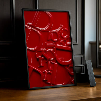 Cadre photo Christian Dior - Monogram Rouge