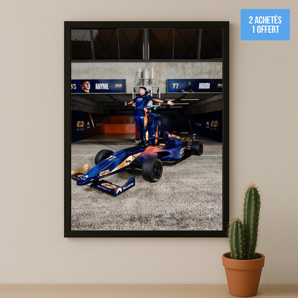 Poster encadrée GP Explorer - Écurie Anyme x Houdi