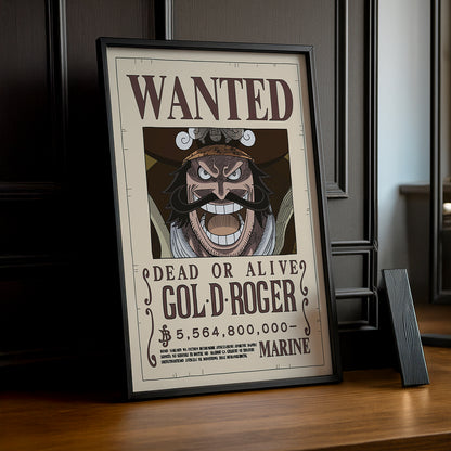Cadre photo One Piece - Wanted Gol D Roger