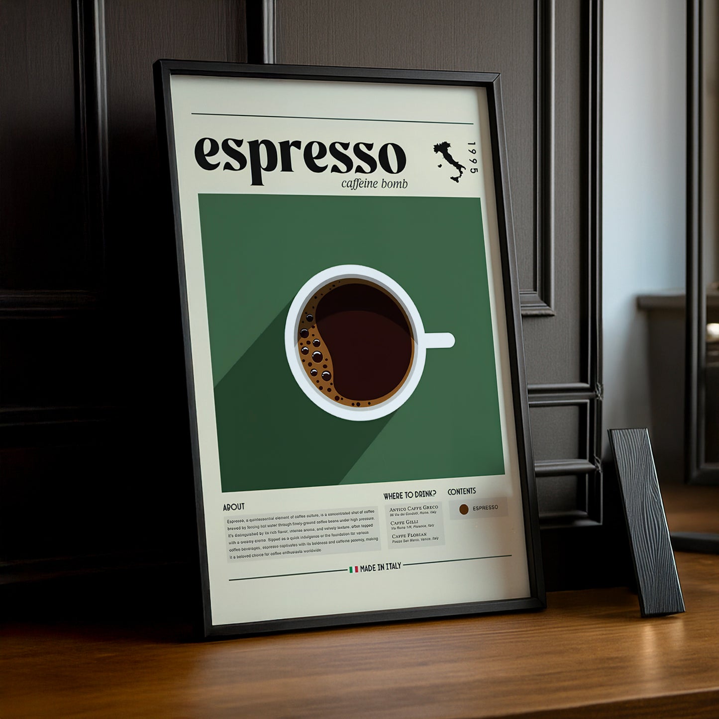 Cadre photo Coffee Lover - Cafein bomb