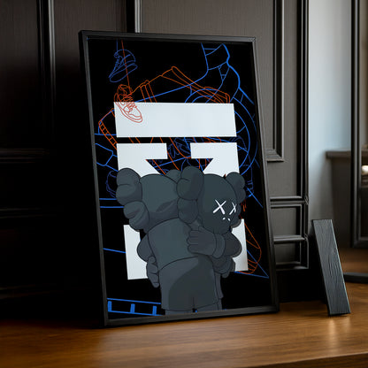 Cadre photo Off-White x Kaws