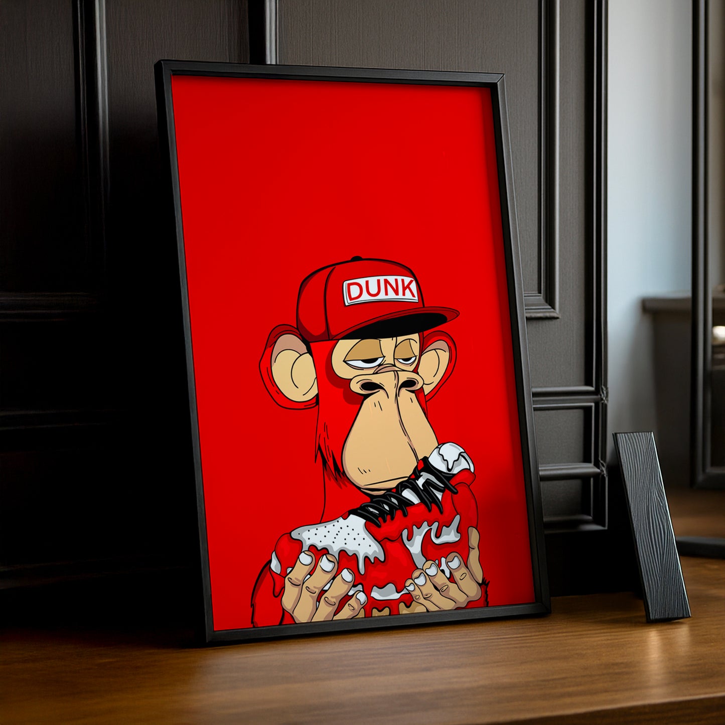 Cadre photo Bayc Nike Dunk SB Rouge