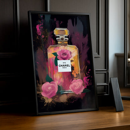 Cadre photo Chanel - Parfum illustration