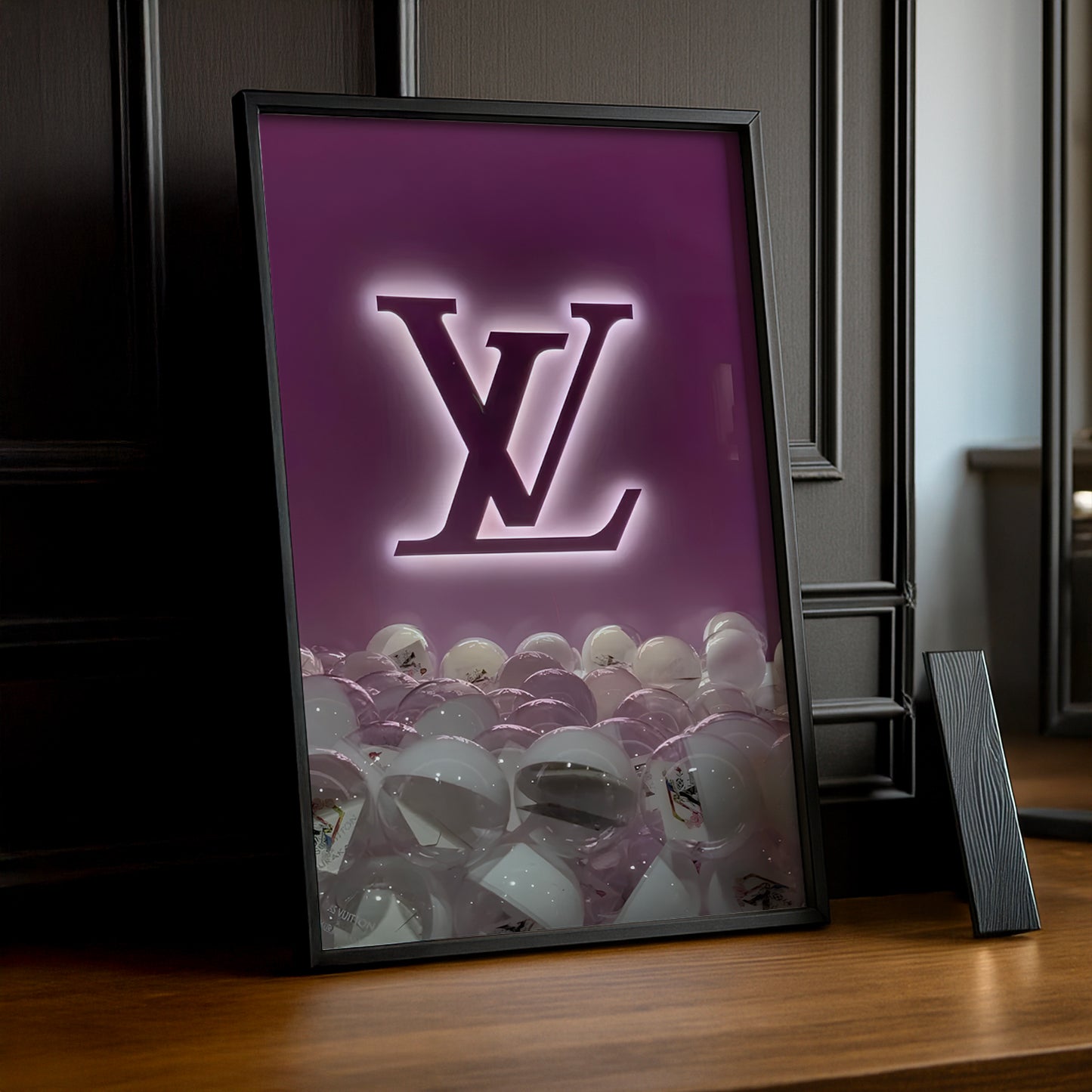 Cadre photo Louis Vuitton Fuschia