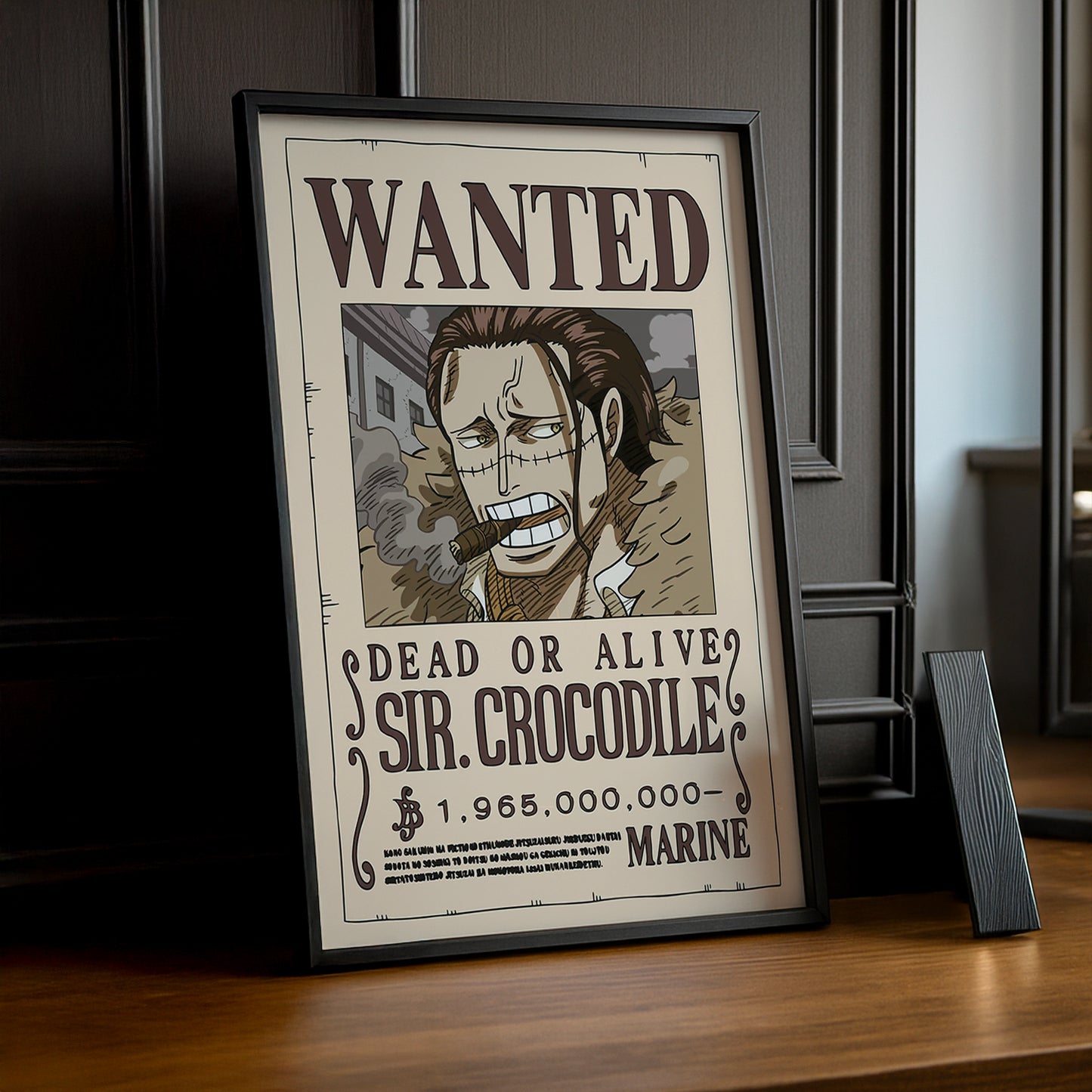 Cadre photo One Piece - Wanted Sir Crocodile