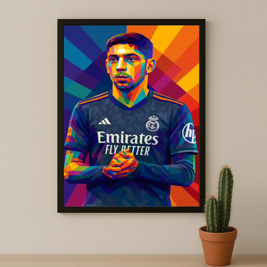 Cadre Photo Valverde Real Madrid – Poster Encadré HD Papier Premium