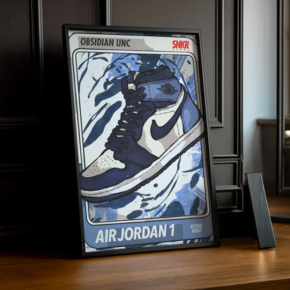 Poster Air Jordan 1 Obsidian UNC