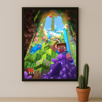 Cadre photo Minecraft - Falaises