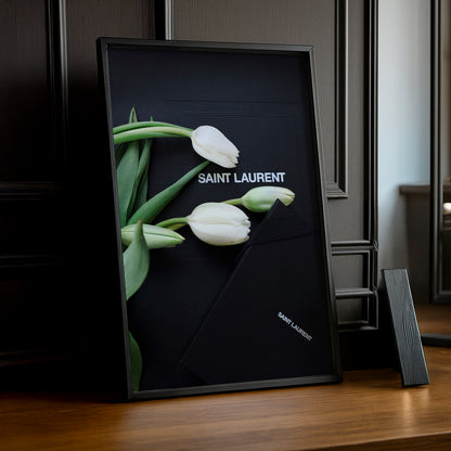 Cadre photo Yves Saint Laurent - Tulipes Blanche