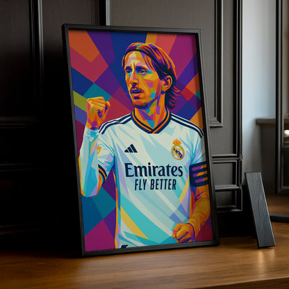 Cadre Photo Modric Real Madrid – Affiche HD Encadrée Papier Premium