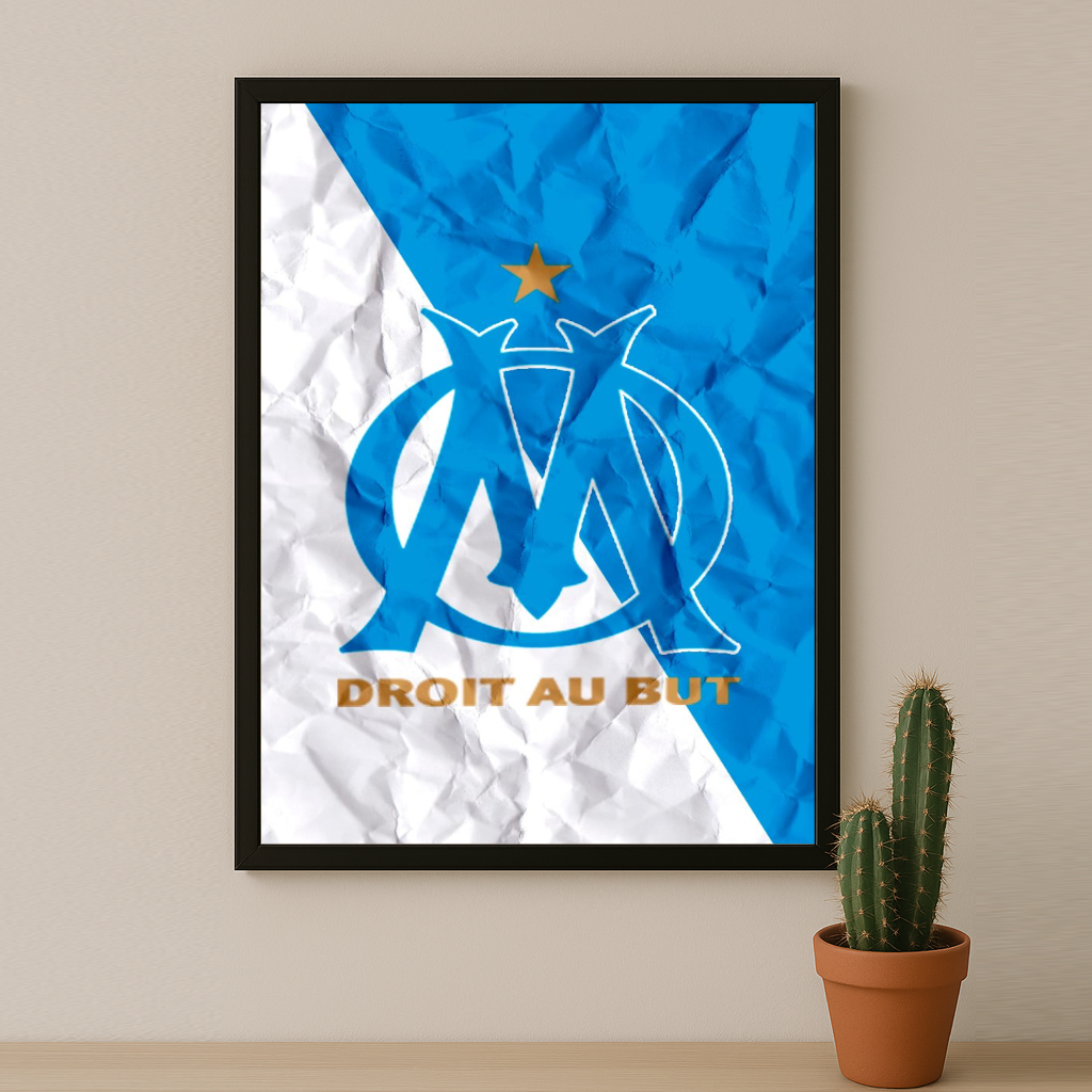 Olympique de Marseille Ecusson - Poster