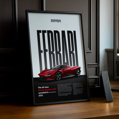 Poster Voitures - Ferrari Daytona SP3