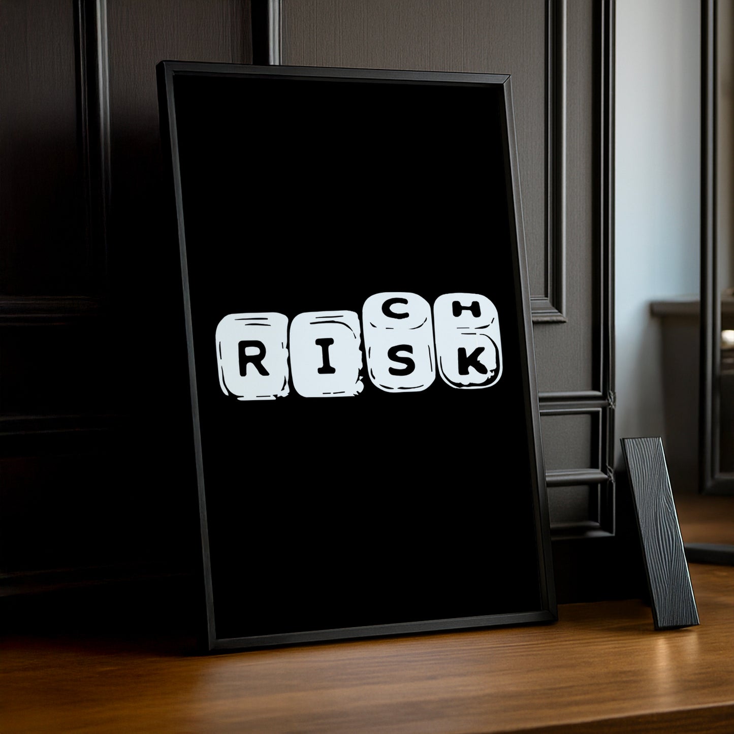 Cadre photo Motivation - Risk, Rich