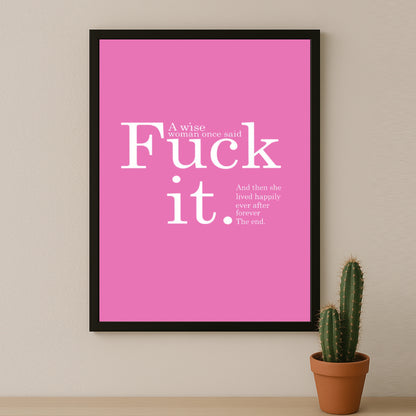 Cadre photo Citation - Fu It