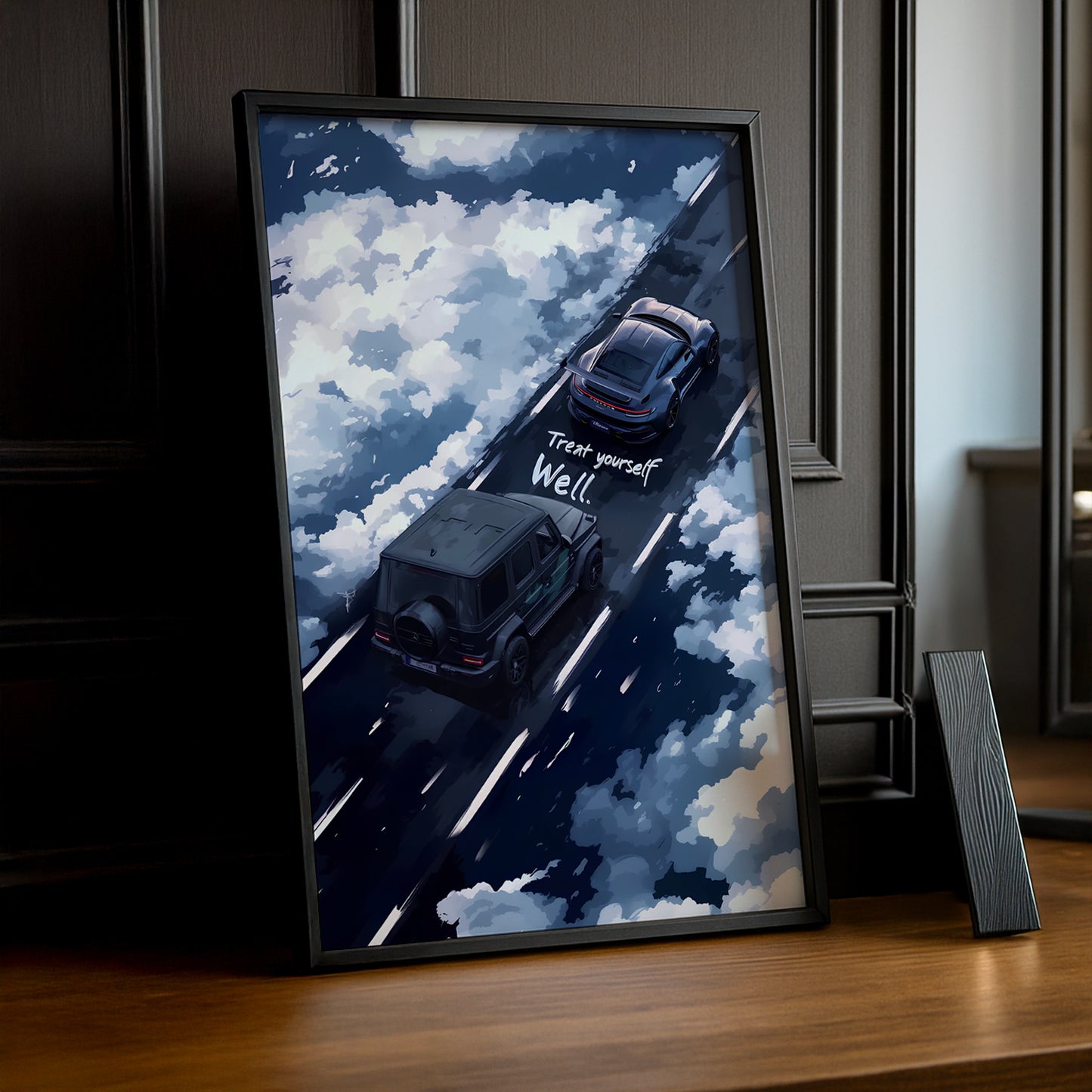 Mercedes x Porsche - Poster