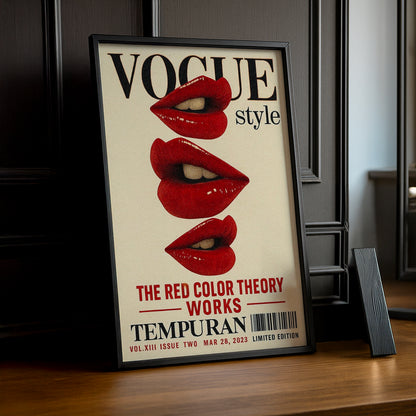 Cadre photo Vogue - Red Lips