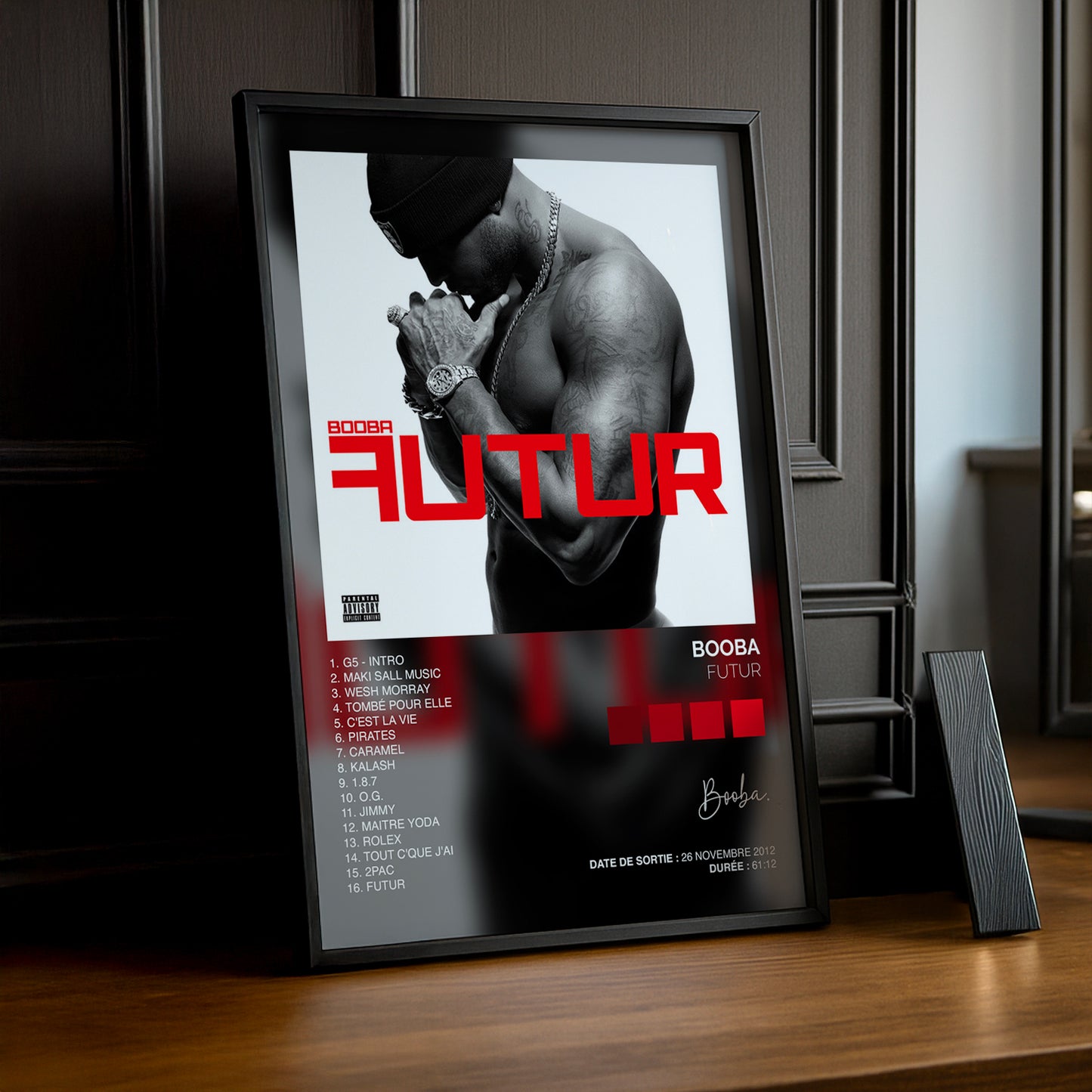 Poster - Album Booba Futur