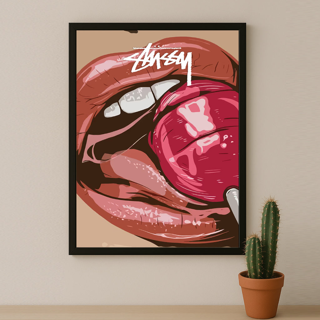 Cadre photo Stussy - Lollipop Lips