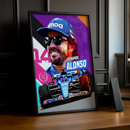 Cadre photo Fernando Alonso Formula 1