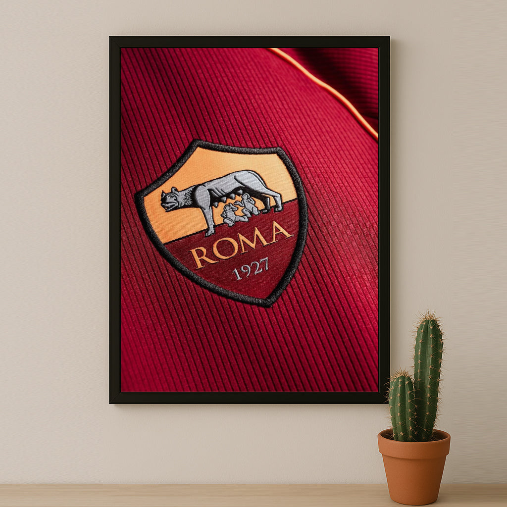 Poster Maillot Football - AS Roma Kit 25-26