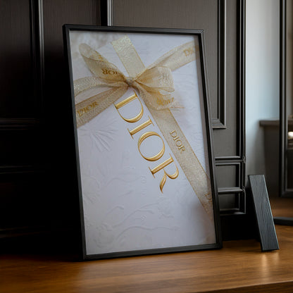 Cadre photo Dior - Ruban dorée