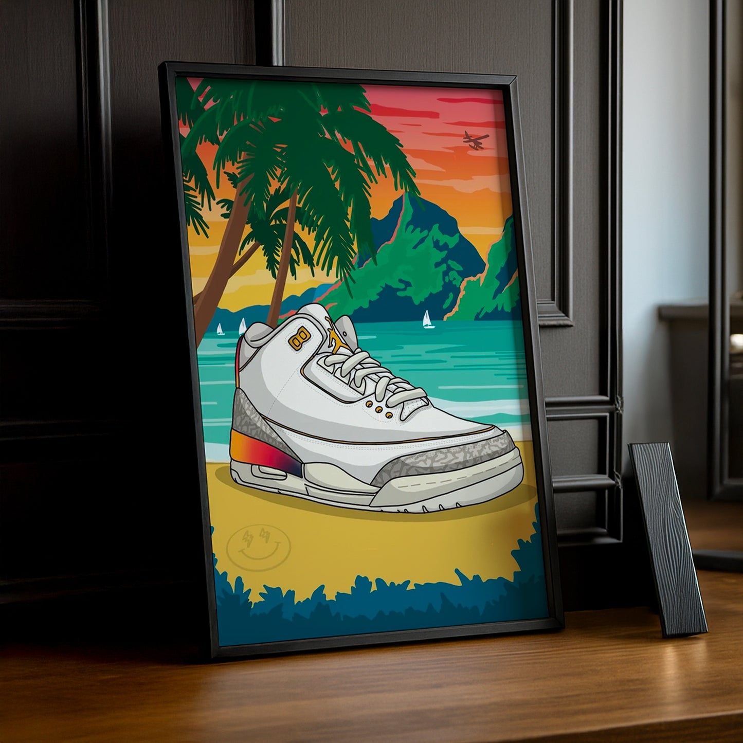 Cadre Photo Nike - Jordan Retro 3 Balvin Medellin